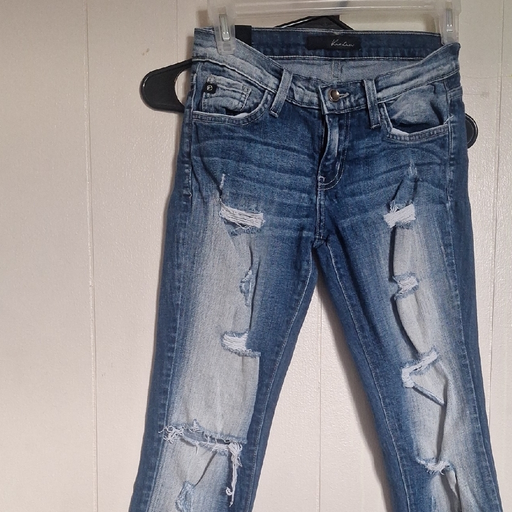 KanCan Ripped Blue Skinny Jeans